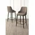 Hanah Home set od 4 barskih stolica Tera, kapućino tkanina Babyface, crne metalne noge