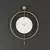 Wallity Zidni sat Mclock-00111, 58x80x7 cm, Zlatne boje