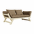 Raztegljiv kavč Karup Design Bebop Natural Clear/Mocca