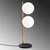 Opviq Stona lampa 2 x E14 Socket, Crna