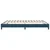 Vidaxl posteljni okvir brez vzmetnice temno modra 180x210 cm žamet