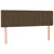 Vidaxl Box spring postelja z vzmetnico temno rjava 140x200 cm blago