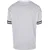 Mens Oversized Striped Mesh Tee T-Shirt - white/black