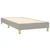 vidaXL Box spring postelja z vzmetnico svetlo siv 100x200 cm blago