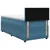 vidaXL Postelja boxspring z vzmetnico Temno modra 90 x 190 cm Žamet