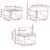 Set vanjskih sofa 6 pcs Bijela i antracit 79 x 79 x 37 cm