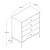 Hanah Home Komoda Lizbon 536 76x90,7x40cm Orah