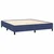 Vidaxl Box spring postelja z vzmetnico modra 160x200 cm blago