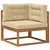 Set vanjskih sofa 5 pcs Prirodna i bež