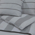 Set posteljine za poplun sivi 200x220 cm pamučni
