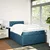 Vidaxl Box spring postelja z vzmetnico modra 120x200 cm žamet