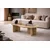 Hanah Home klub sto Messina, 120 cm, hrast Sapphire