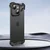 Minimalističen ovitek Naked Metal z alu zaščito robov in steklom za zadnje kamere za iPhone 16 Plus - onyx black