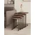 Hanah Home Tekerli set stolića (umetnuti), antik/orah (4 kom)