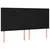 Uzglavlje Crno 200x5x118/128 cm Tkanina