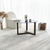 Hanah Home Klub sto 75x40x75cm Sivi