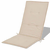 Jastuci za vrtne stolice 2 kom krem 120 x 50 x 3 cm od tkanine