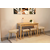 HANAH HOME Vina Mini 06 1005 Oak Cream set : sto, stolice i klupa