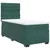 Vidaxl Box spring postelja z vzmetnico temno zelen 90x190 cm žamet