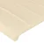 Vidaxl LED posteljno vzglavje krem 144x5x118/128 cm blago