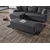Atelier del Sofa Ugaona sofa na razvlačenje Flavia, 230x72x125 cm, Tamnosiva