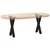 Noge za klub stolić u obliku slova X, 2 kom, crne, 38 x (42-43) cm, čelik