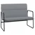 Klupa svjetlosiva 100 x 64 x 80 cm od tkanine