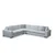 Atelier del Sofa Ugaona garnitura Loop 20 95x85x282cm Bela