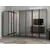 Hanah Home ormar sa reflektujućim staklom Nisa 20633, 315 cm, antracit