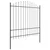 Vrtna Ograda 8 pcs Siva 170 x 215 cm Čelik s prahom premazan