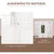 Homestar Prostorilni razdelilnik 4 paneli 160x170 cm bel