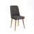 Hanah Home Trpezarijska stolica Vina Sandalye 47x89x46cm Bež-Antracit