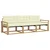 Set vanjskih sofa s jastukom 3 pcs Bijela i krem