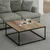 Hanah Home Loni Sto za dnevnu sobu Dore, Crno-Braon