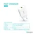 Kućni punjač Pluginn PI-D48, 5V, 2.4A, 12W sa lightning kablom beli
