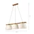 Luster na sajli AIDA 3xE27/15W/230V prečnik 25 cm hrast/krem