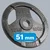 REBEL ACTIVE Liveni gvozdeni olimpijski tegovi sa rukohvatima set 2x10kg / 51mm RBA-2143-10