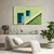 Slika modra vrata in stopnice - 90x60
