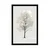 Plakat minimalistično drevo - 30x45 white