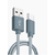 Xwave USB na TIP-C 2m 3A Al /grey mesh Kabl 3.1 3.1 muško-muški ,AI,upleteni,tamno sivi