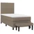 Vidaxl Box spring postelja z vzmetnico taupe 100x200 cm blago