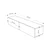 Hanah Home TV Komoda Francy 135, 135x25x31,7 cm, Bela