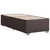 Vidaxl Box spring postelja z vzmetnico temno rjava 80x200 cm blago
