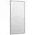 Ogledalo za vrata crno 40 x 80 cm od stakla i aluminija