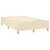 Vidaxl Box spring postelja z vzmetnico krem 120x200 cm blago