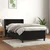 vidaXL Box spring postelja z vzmetnico črna 90x200 cm žamet
