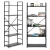 ModernHome loft regal sa 5 polica, crni