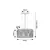 Rabalux Visilica Inesa, E27 2x40W, L60cm
