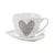Florina Darilna skodelica s krožnikom Hearts 460 ml