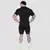 GymBeam Static Seamless T-shirt Black